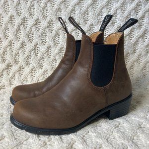 EUC Blundstone Women's Heeled Boots - Antique Brown - U.S. 8.5